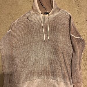 American Eagle Outfitters Women's Tan Hooded Sweater